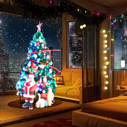 Árbol De Navidad Del Holograma 3d Proyector Holográfico De L