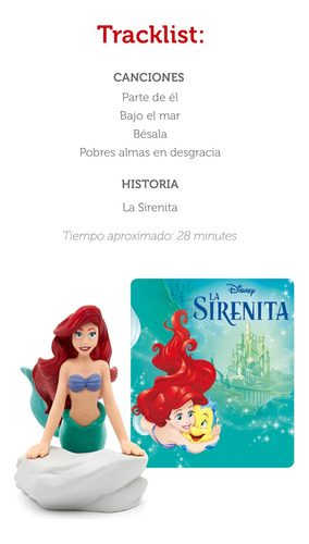 Tonies Ariel Audio Play Personaje De La Sirenita De Disney [