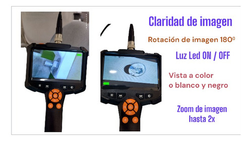 Pantalla Y Cámara Endoscópica 8 Led, Sonda 1m (Usado)