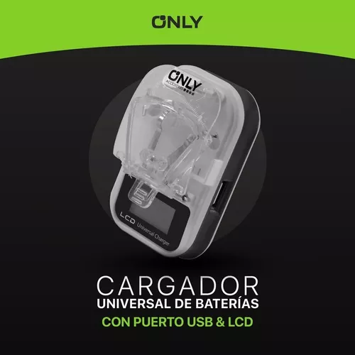 Cargador Universal Celular Y Camaras Visor Lcd Puerto Usb 1a