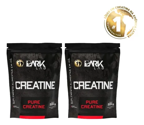 Creatina Monohidrata Pura 1kg (2 Unidades De 500g)  Dark Lab - R$ 69,9