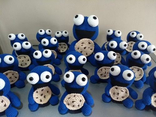 Souvenirs Monstruo Come Galletas Crochet Amigurumi