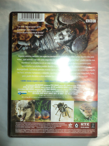 Dvd. Animales Letales, Venenosos Y Cazadores En Grupo. Bbc B (Usado)