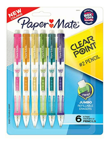 Paper Mate Clearpoint Lápices Mecánicos, Plomo Hb #2 (0,7