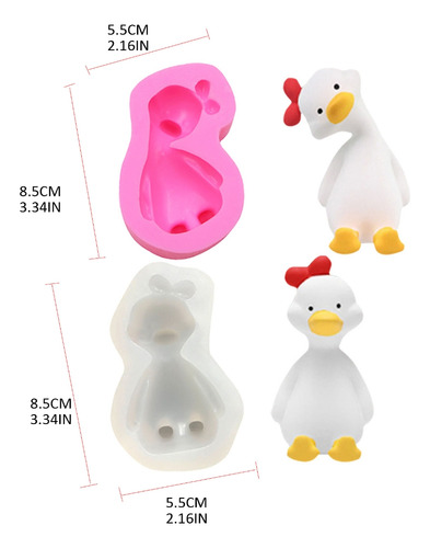 Molde De Silicona Para Velas Aromáticas Con Forma De Pato (t