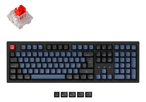 Teclado mecánico Wireless Keychron K10 Pro ISO programable QWERTY RGB negro