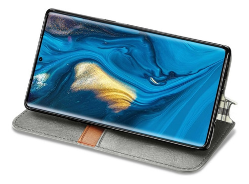 Funda Con Patrón De Cuadrícula 3d Para Zte Axon/nubia