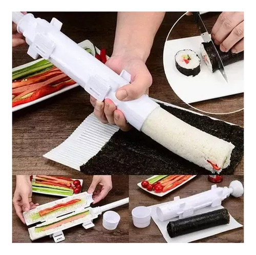 Kit De 14 Peças Bambu Sushi Cozinha Japonesa Esteira