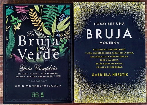 2 Libros Como Ser Una Bruja + La Bruja Verde Magia Natural 