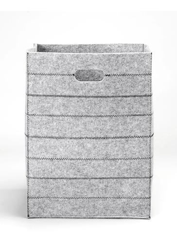 Cesto Canasto Organizador Gris Rectangular Landmark +