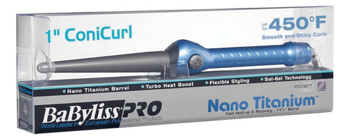 Rizador De Cabello Ferro Conico Nano Titanium Babyliss Pro