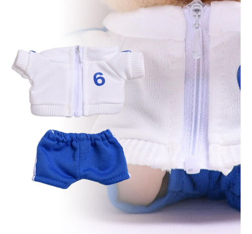 Ropa De Muñeca Con Figura De Peluche, Pantalón Azul