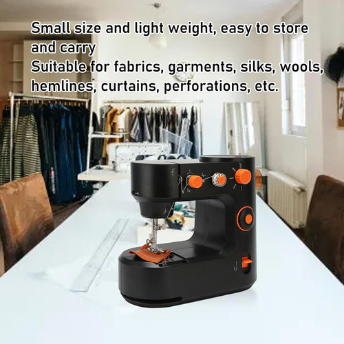 Mini Máquina De Coser Doméstica, 16 Puntadas, Multifuncional