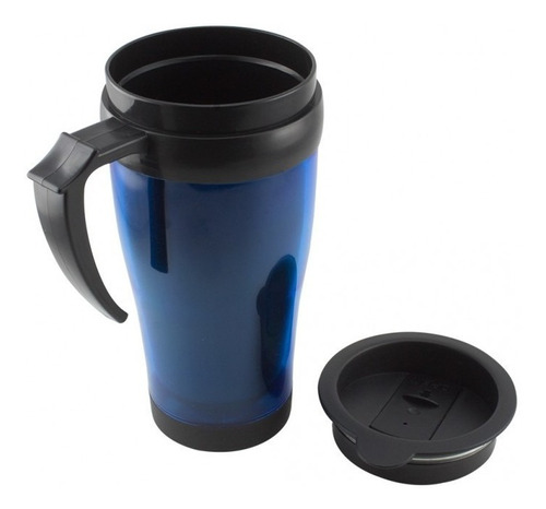 Termo Vaso Viajero Térmico 14 Onzas Conserva Calor Azul