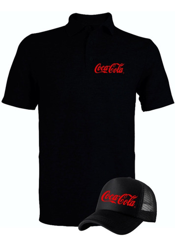 Camiseta Tipo Polo Coca Cola Collection Obsequio Gorra