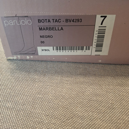Botas Paruolo Cuero Caña Alta Taco Chino T. 37 Impecables (Usado)