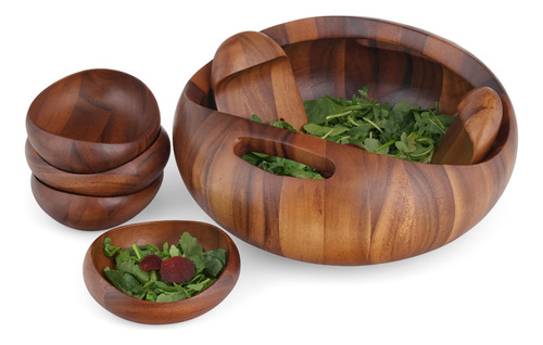 Nambe Pebble 7pc  juego Para Ensalada