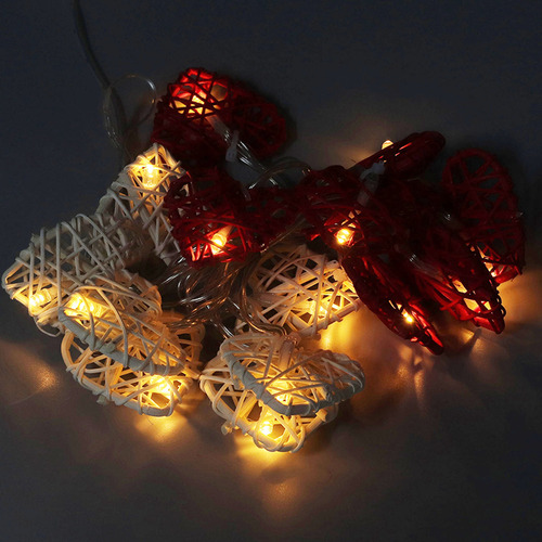 Nuevo Guirnalda De Luces Con Forma De Corazón For El Día De