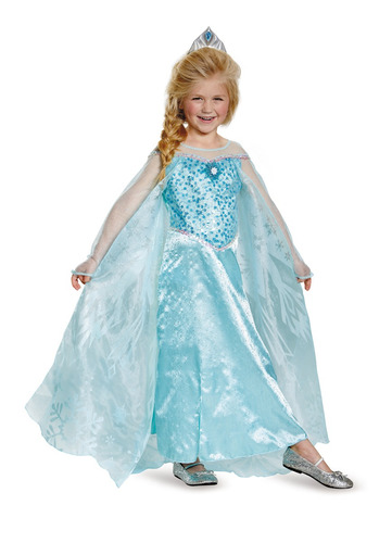 Disfraz Para Niña Elsa Frozen Talla 4-6- Halloween