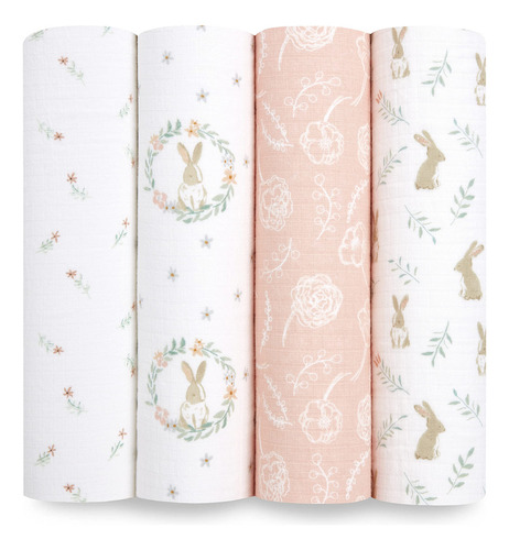 Mantas Swaddle Aden + Anais Essentials, 100% Algodón, Paquet Color Mickey Stargazer