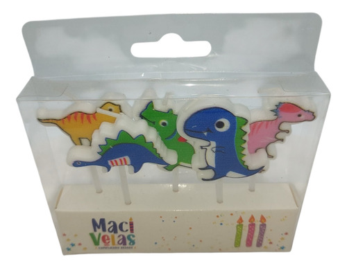 Vela Pastel .:: Dinosaurios Dino Party Bebé V1 ::. Blister