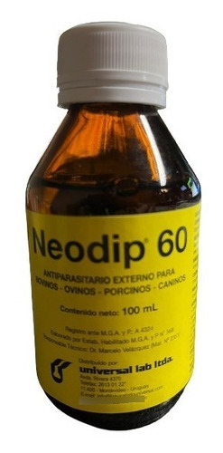 Neodip 100ml Pulguicida Garrapaticida Sarnicida Ambiental