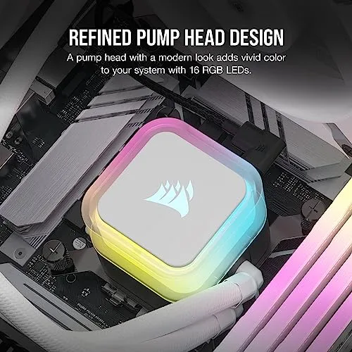 Cooler Cpu Corsair Icue H100i Rgb Elite 240mm Aio - Blanco