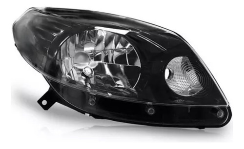 Farol Sandero 2012 A 2014 Foco Simples Mascara Negra
