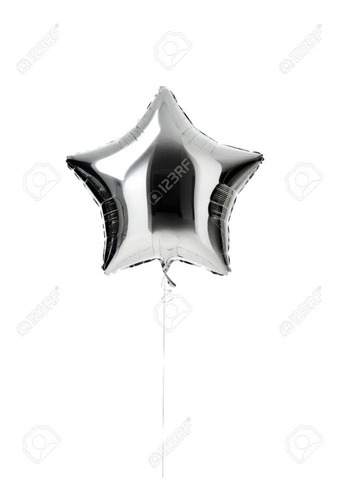 Imagen 8 de 9 de Pack Fiesta Cumpleaños Plateada Cortina+ Guirnalda+25 Globos