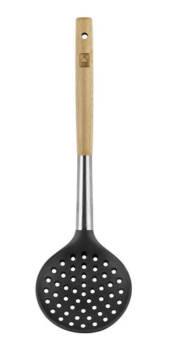 Imagen 1 de 3 de Espumadera Utensilios Bra Madera Acero Y Silicona Market