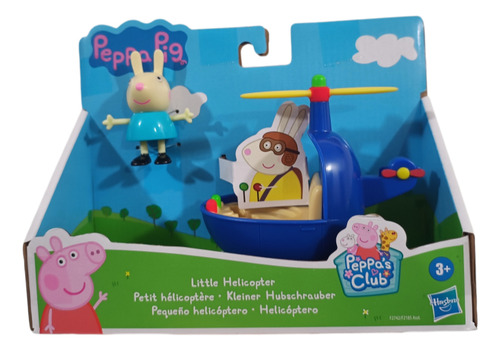 Hasbro Vehículo Rojo Forma De Coche Y Figura De Peppa Pig Color Pequeño Helicóptero Susy