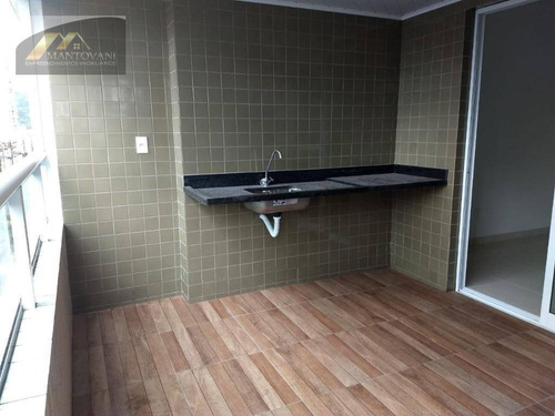 Imagem 4 de 30 de Apartamento Com 3 Dormitórios À Venda, 103 M² Por R$ 500.000,00 - Canto Do Forte - Praia Grande/sp - Ap3016