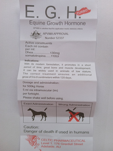Protocolo Crescimento Egh + Creatine 5.000 Para Potros Espor