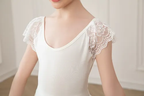 Vestido De Ballet, Poncho Y Medias De Baile De Encaje Para N