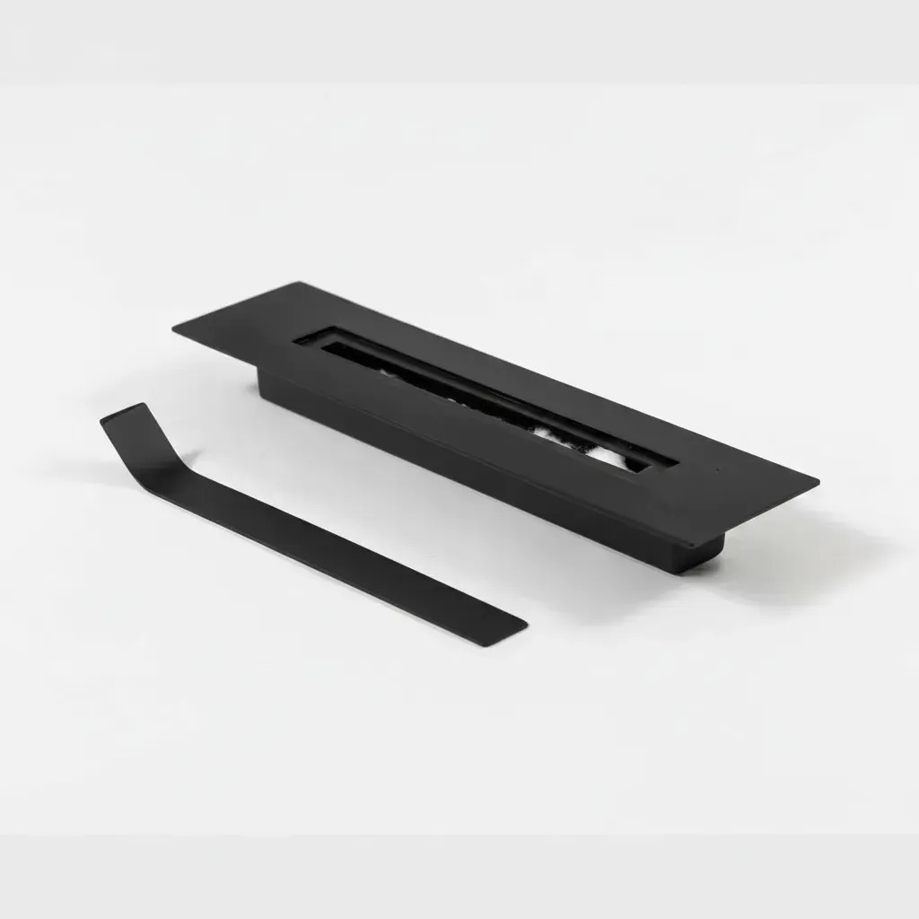 Queimador 30 Cm Para Lareiras Ecológicas De Embutir Preto 0.2 L Preto