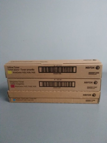 Xerox 006r01396 006r01397 006r01398 Color Toner Set Work Cch
