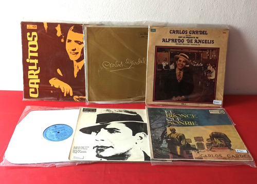 Vinilos Antiguos De Tango Carlos Gardel (lote) - Musica