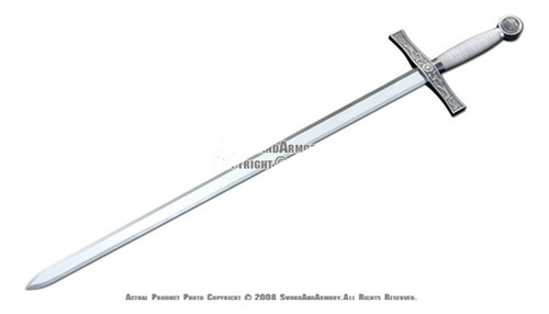 Espada Sword Medieval Acero 100 Cm Con Funda Rigida