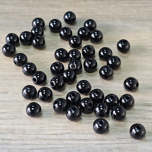 Perlas Negro 6 Mm 500 Gramos Bijou