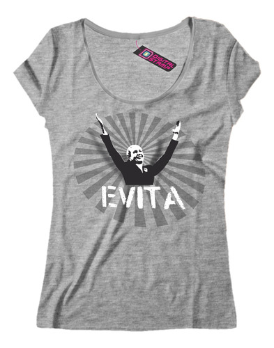 Remera Mujer Eva Evita Peron Ca66 Dtg Premium