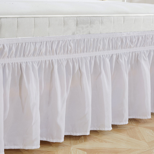 Faldón De Cama Doble De 39 X 75+15 Pulgadas, Elástico De Pol