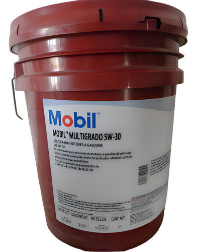 Cubeta De Aceite Mobil 5w30 A Gasolina