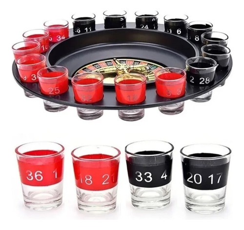 Ruleta De Shots Juego Mesa 16 Copas Juego Para Fiestas