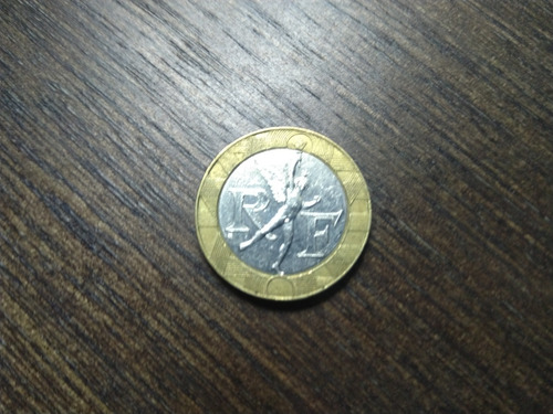 Moneda Francia 10 Francos 1991 Bimetalica