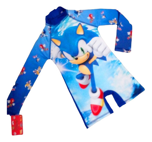 Traje De Baño Tipo Buzo Sonic Talla 2-12