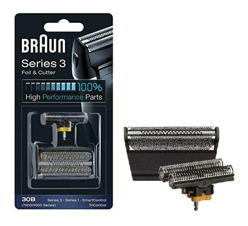 Repuesto Afeitadora Braun 30b Foil & Cutter Series 1 Y 3 Color Negro