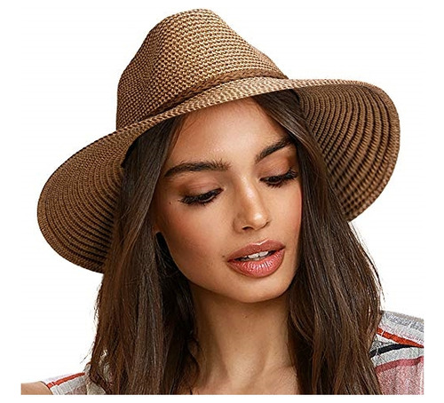 Sombrero De Sol Para Mujer De Ala Ancha Uv Upf 50+
