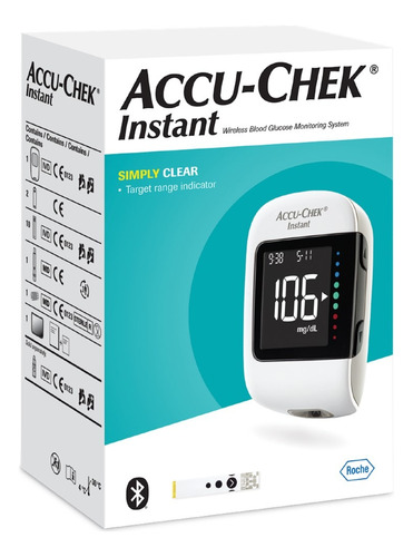 Glucometro Accu Chek®+lancetero+50 Tiras+10 Lancetas+estuche