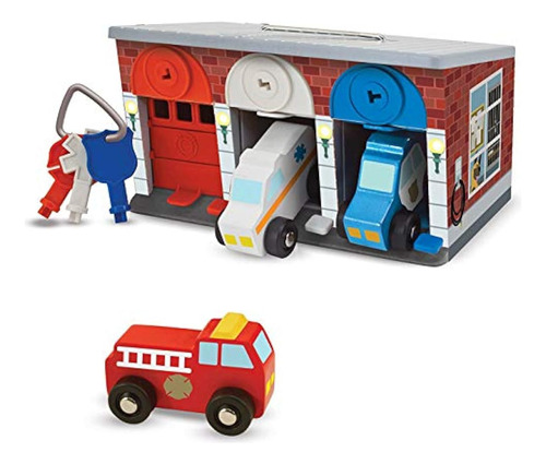 Melissa &amp; Doug Lock And Roll Rescue Garage: