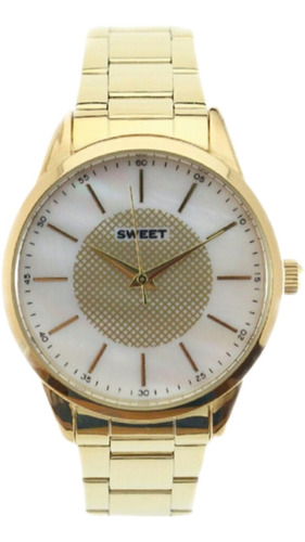 Imagen 1 de 7 de Reloj Sweet 7110 Dorado Original Mujer Garantia Oficial 12m.